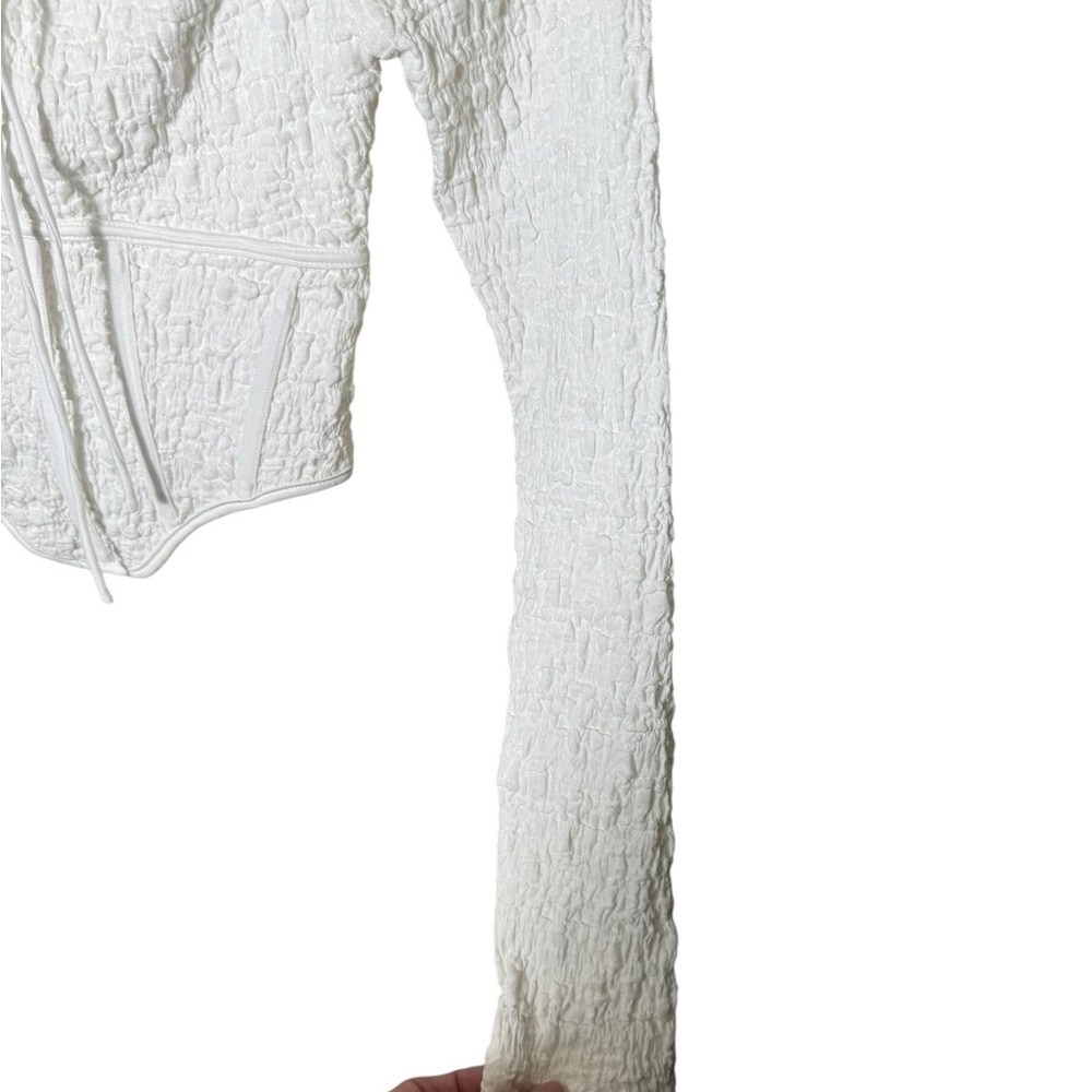 SABO Shelton Off Shoulder Corset Top White Size Small Coquette Bridal - Picture 6 of 8